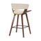 Armen Living Jagger Modern 26" Wood and Faux Leather Counter Height Barstool LCJGBAWACR26 - alternate 3